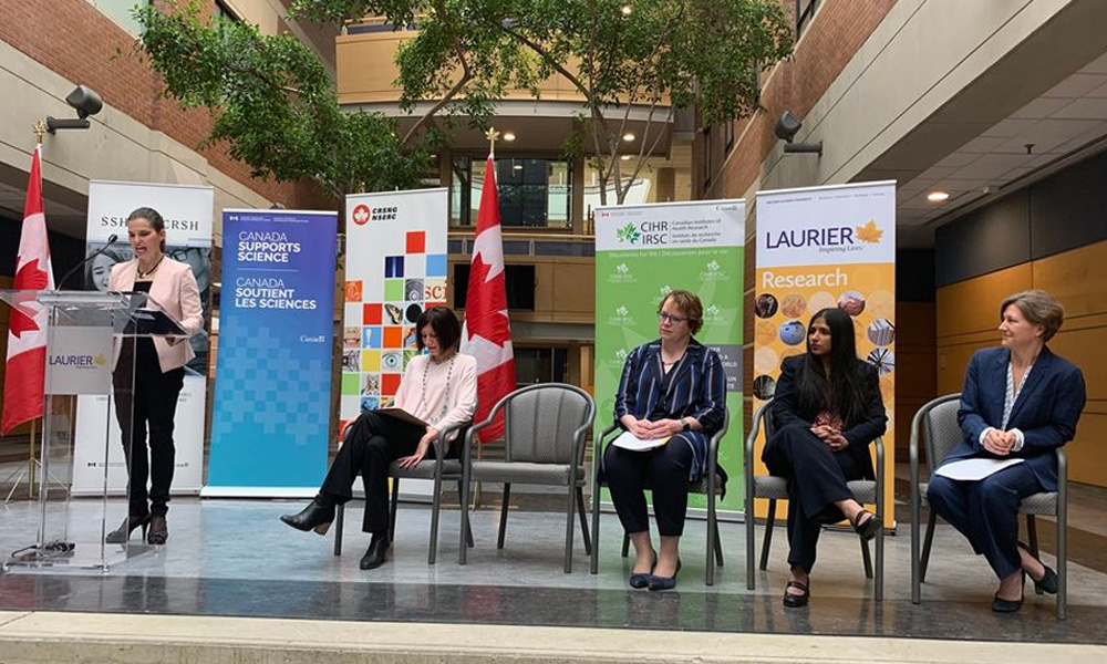 Minister Kirsty Duncan speaking about the new program.